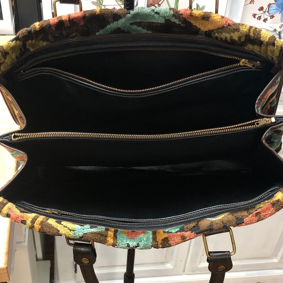 Boho Vintage Multicolor Ronay Carpet Bag - Picture 3 of 6